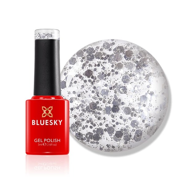 Bluesky Gel Polish Mini - Silver Flakes