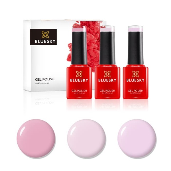 Bluesky Mini Trio Set Naked Pinks - 5ml