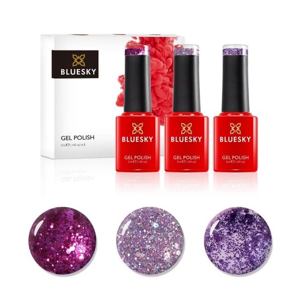 Bluesky Mini Trio Set Purple Confetti - 5ml