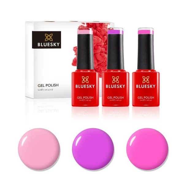 Bluesky Mini Trio Set Candy Pinks - 5ml