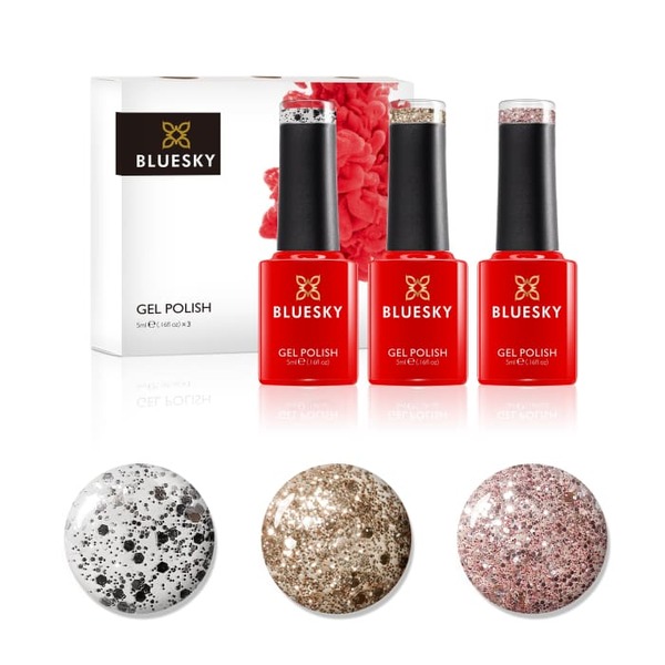 Bluesky Mini Trio Set Metallic Confetti - 5ml