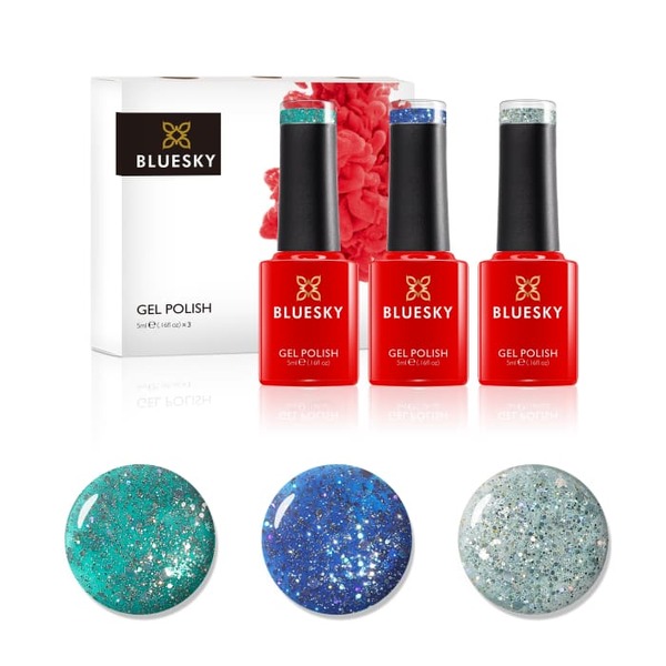 Bluesky Mini Trio Set Teal Confetti - 5ml