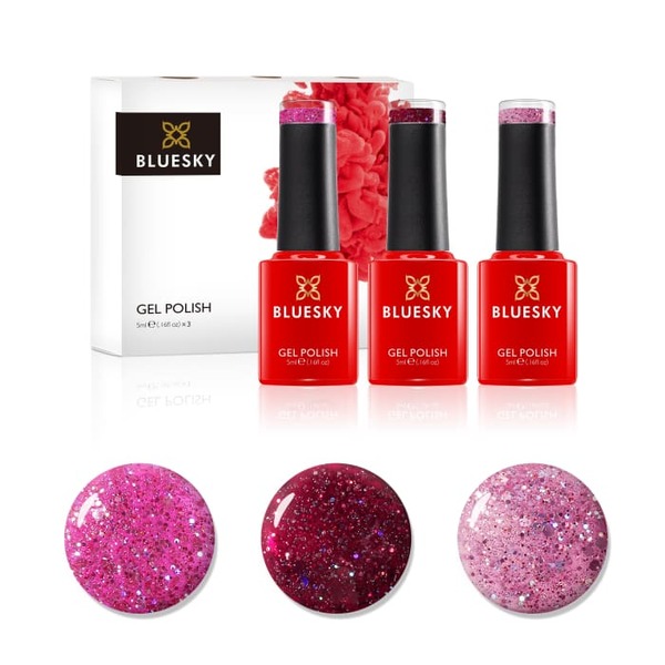 Bluesky Mini Trio Set Pink Confetti - 5ml