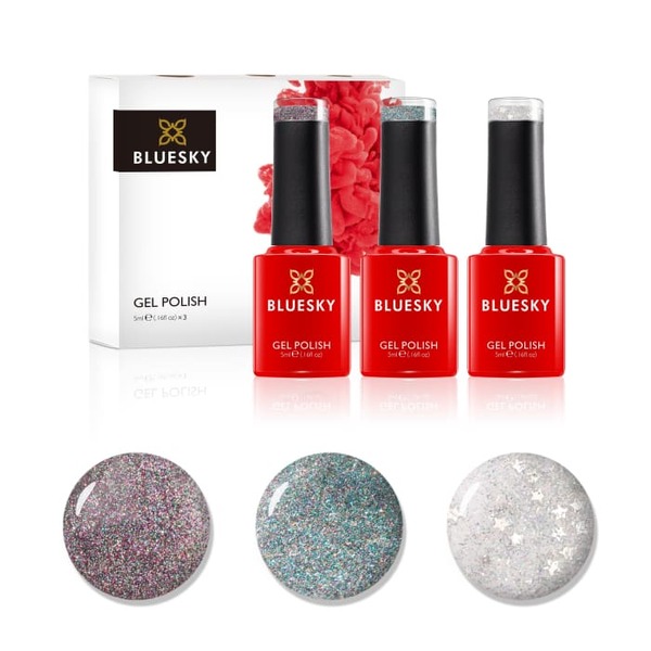 Bluesky Mini Trio - Glitter Top Coats