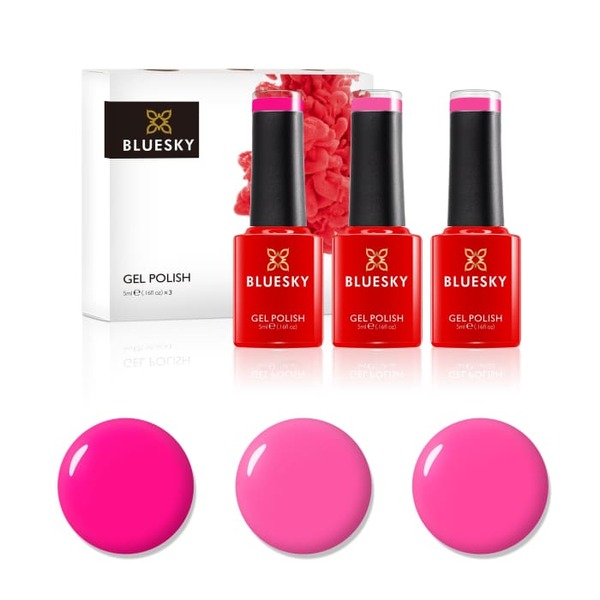 Bluesky Mini Trio Set Hot Pinks - 5ml