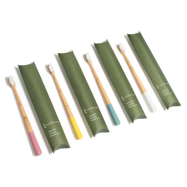 Truthbrush Bamboo Toothbrush Sunrise x 1 Yr Supply