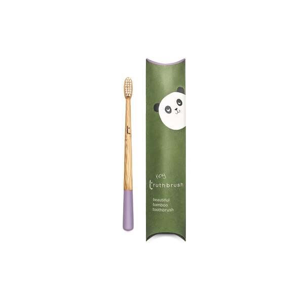 Truthbrush Bamboo Children's Toothbrush Periwinkle Purple