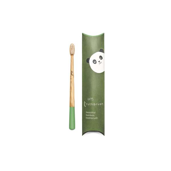 Truthbrush Bamboo Children's Toothbrush Meadow Green Soft