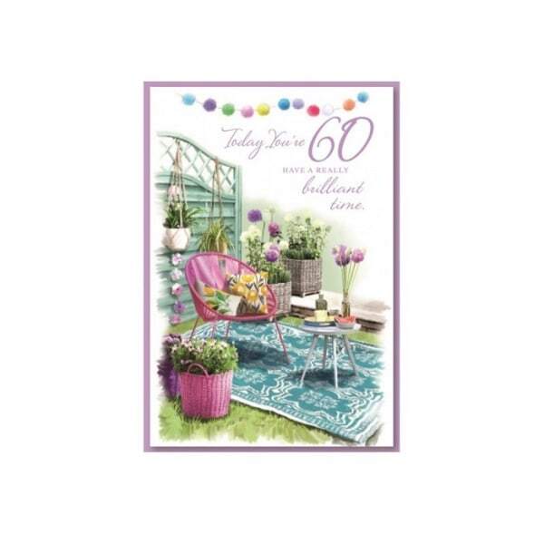 Simon Elvin Plants 60th Birthday Card (Pack of 12)