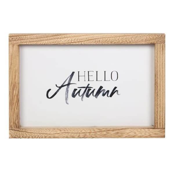 Something Different Hello Autumn Wooden Frame Sign