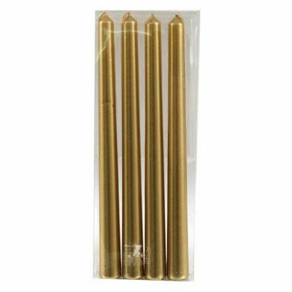 Something Different Metallic Taper Candle (Pack of 4)