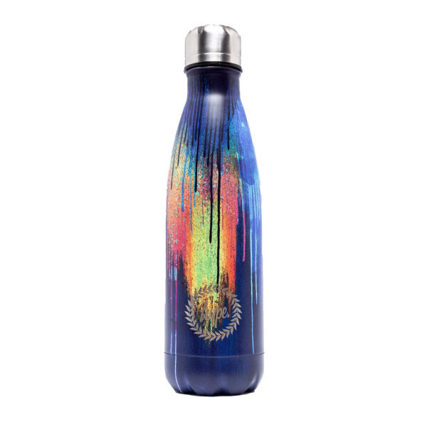 Hype Watercolour Drips Water Bottle