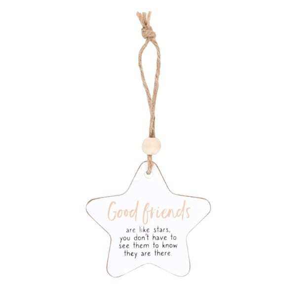 Something Different Good Friends Star Hanging Sentiment Sign