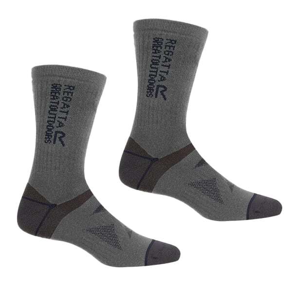 Regatta Adult Wool Hiking Boot Socks (Pack of 2) (9-12)