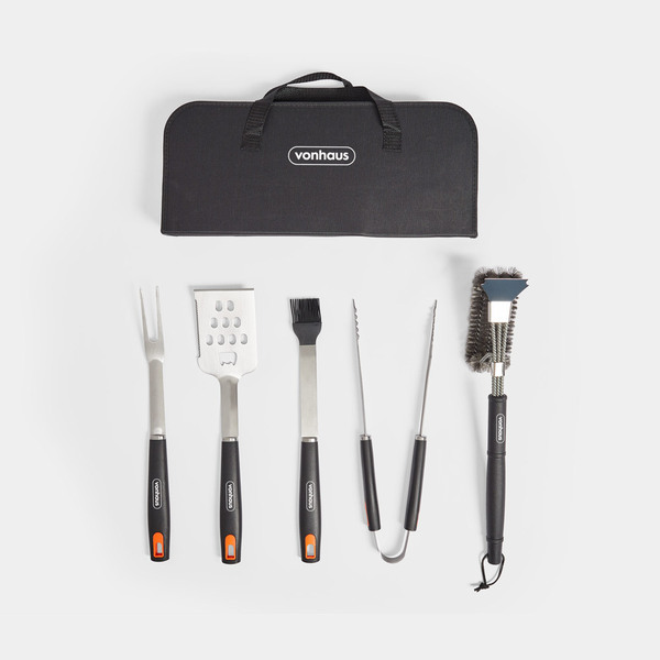 Vonhaus 5pc BBQ Tool Set And Bag