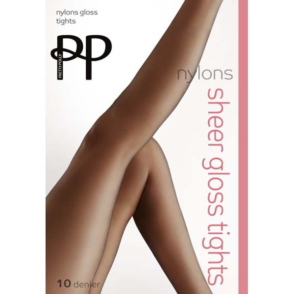 Pretty Polly Nylons 10 Denier Tights Black - M