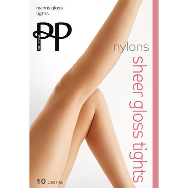 Pretty Polly Nylons 10 Denier Tights Sherry - M