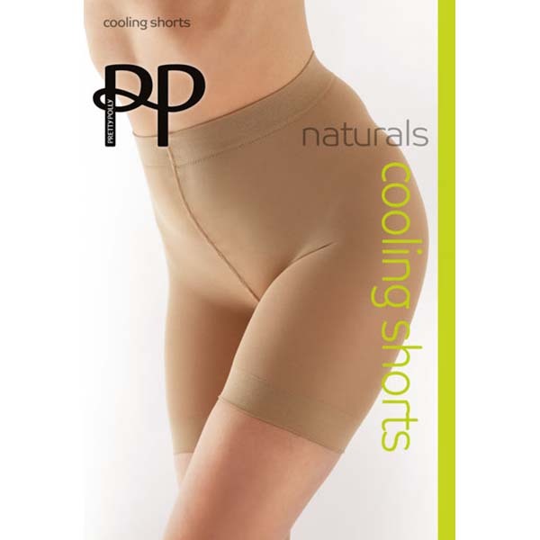 Pretty Polly Naturals 100 Denier Cooling Shorts Nude - M/L