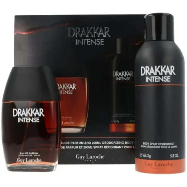 Drakkar Intense Gift Set 100ml EDP + 200ml Deodorant Spray