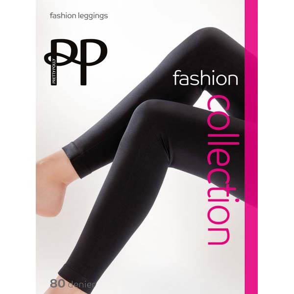 Pretty Polly 200 Denier Fashion Smooth Leggings Black - S/M