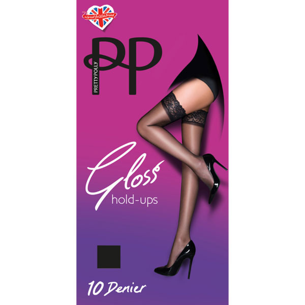 Pretty Polly Everyday Plus 10D Hold Ups Black - One Size