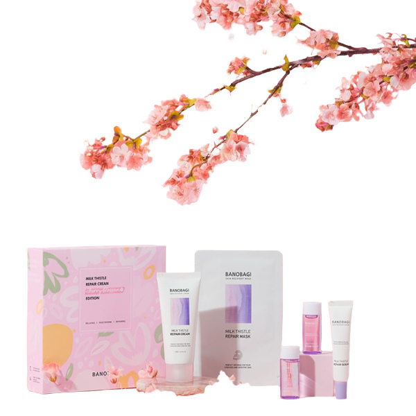 Banobagi Milk Thistle Repair Cream Set Cherry BlossomEdition