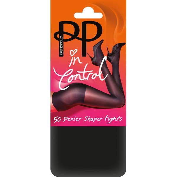 Pretty Polly Everyday Plus 50D Bodyshaper Tights Black - S/M