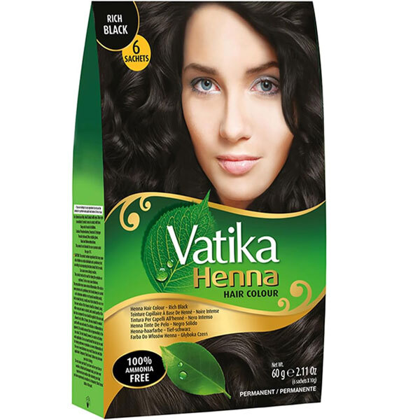 Dabur Henna Permanent Hair Color Rich Black