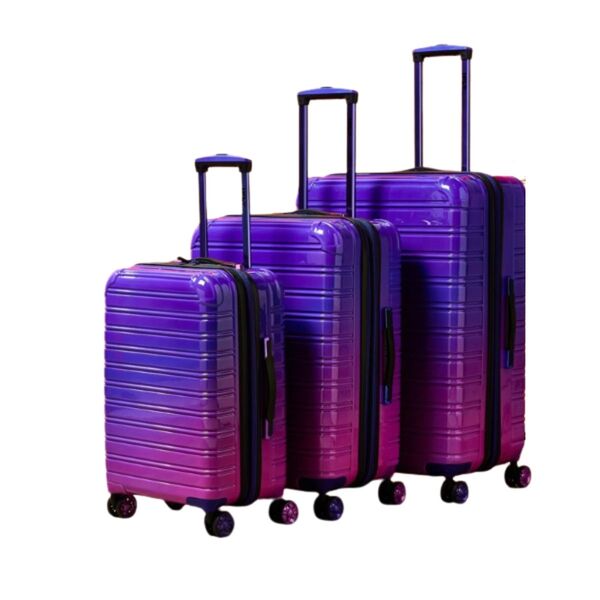 IFLY Fibretech 3pcs Premium Luggage Set - Purple