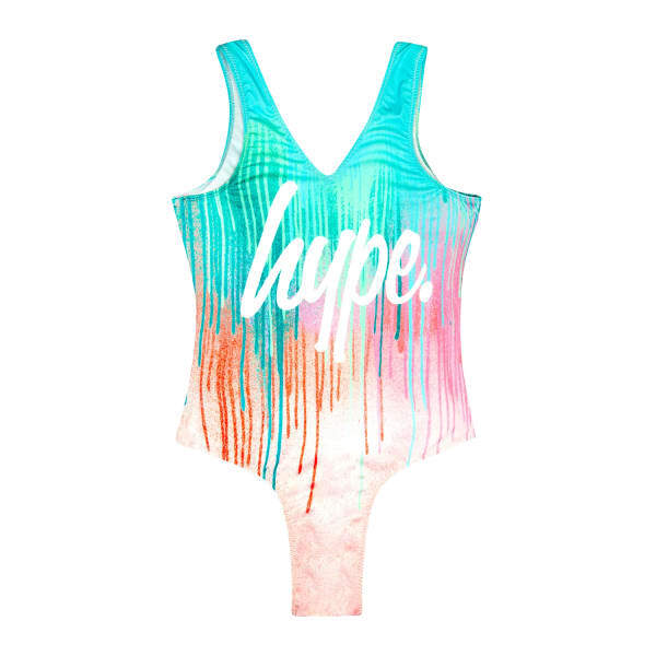 Hype Girls Drips One Piece Swimsuit (16 Years)