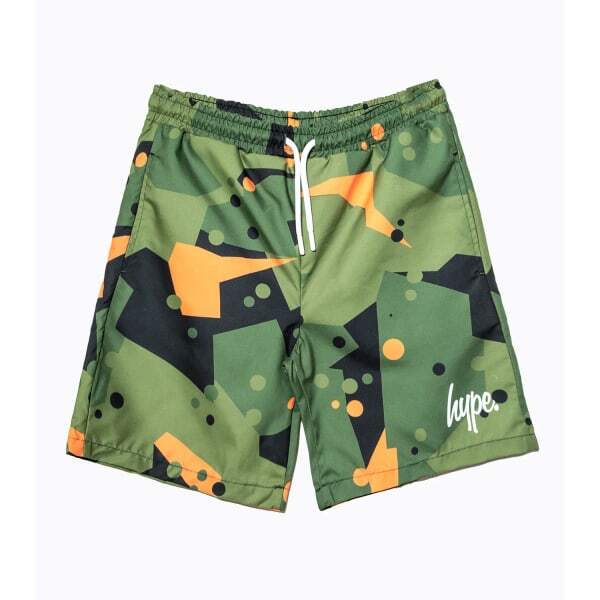 Hype Boys Geo Camo Swim Shorts (5-6 Years)