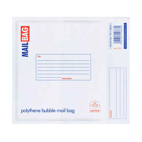 County Stationery Polythene Mail Bags (Pack Of 10) (Jumbo)