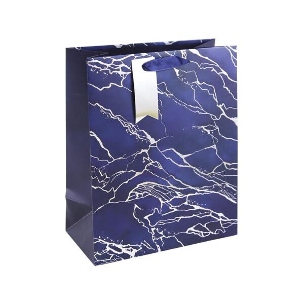 Eurowrap Marble Effect Gift Bag (Pack of 6) (M)