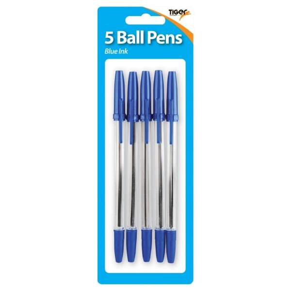 Tiger Stationery Ballpoint Pen (Pack of 5)