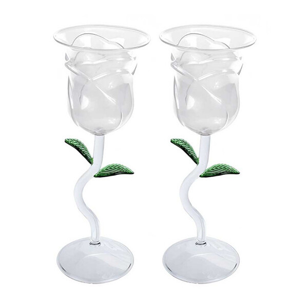 Mikamax Rose Wine Glass Set