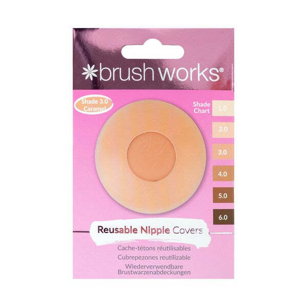 Brushworks Reusable Silicone Nipple Covers Shade 3.0