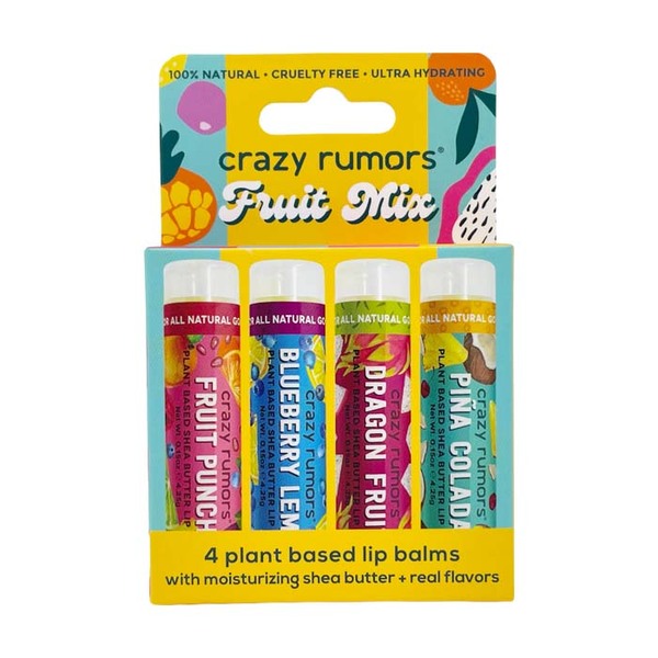 Crazy Rumors Fruit Mix - 4 pack - lip balm