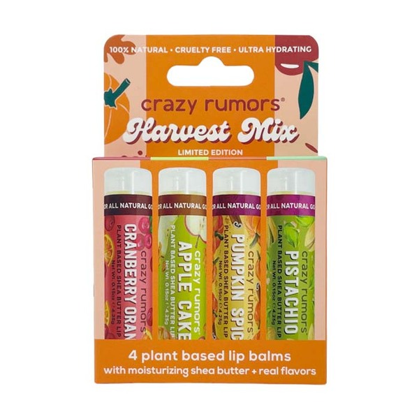 Crazy Rumors Harvest Mix - 4 pack - lip balm