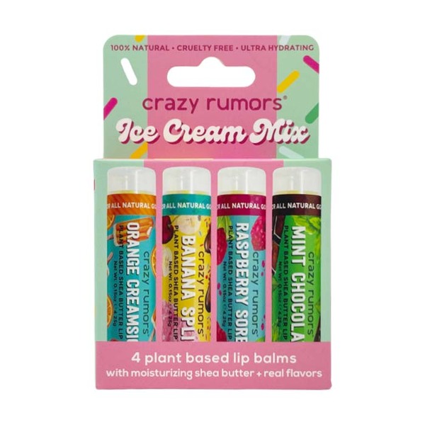 Crazy Rumors Ice Cream Mix - 4 pack - lip balm