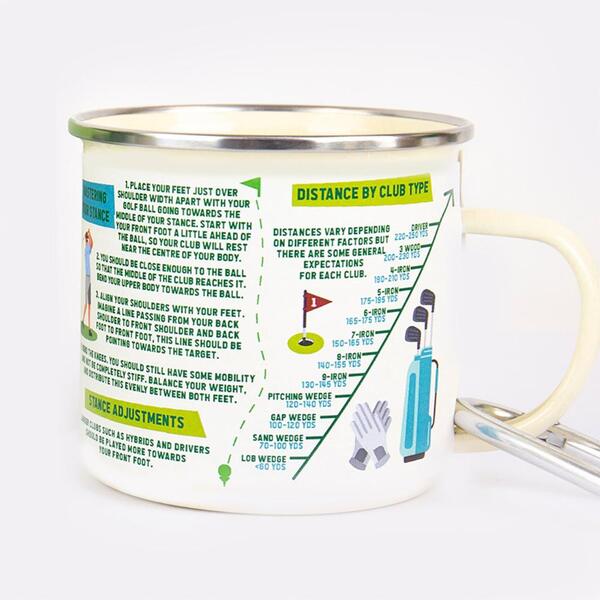 Gift Republic  Golf Guide Enamel Mug