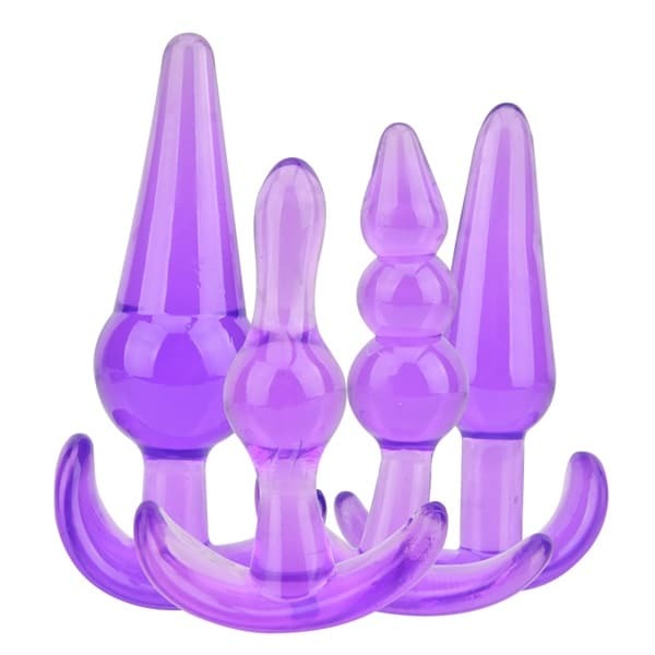 Loving Joy Butt Plug Training Kit Purple (4 Pack)