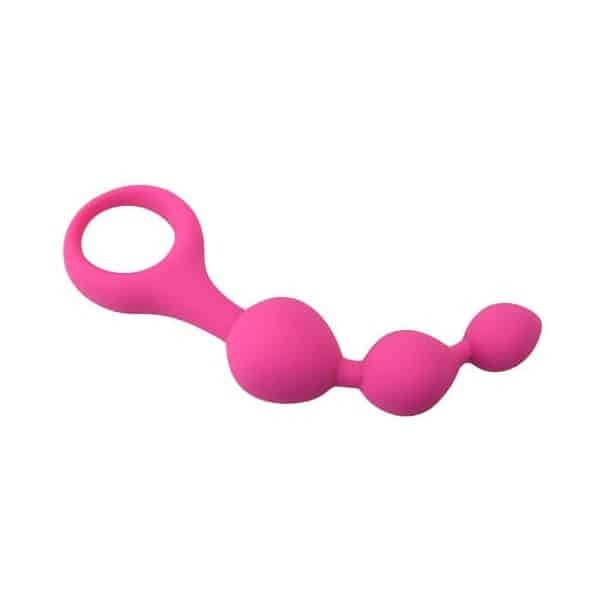 Loving Joy Triple Ripple Anal Beads Pink