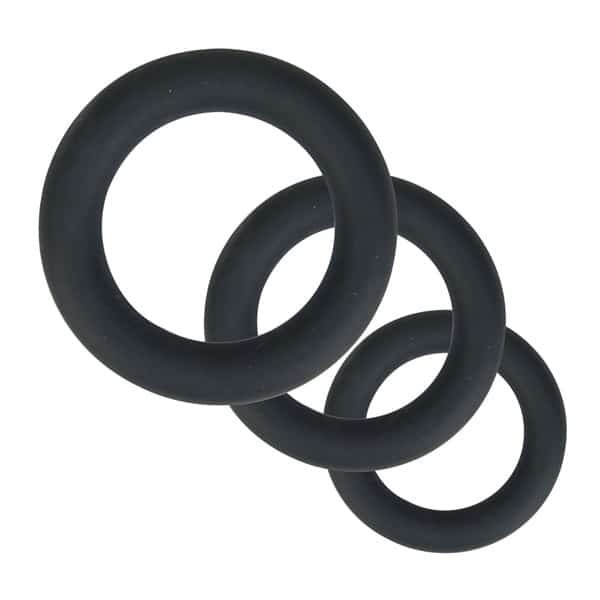 Loving Joy Thick Silicone Cock Rings 3 Grey