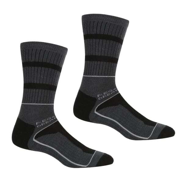 Regatta Mens Samaris 3 Season Socks (Pack of 2) (9-12)