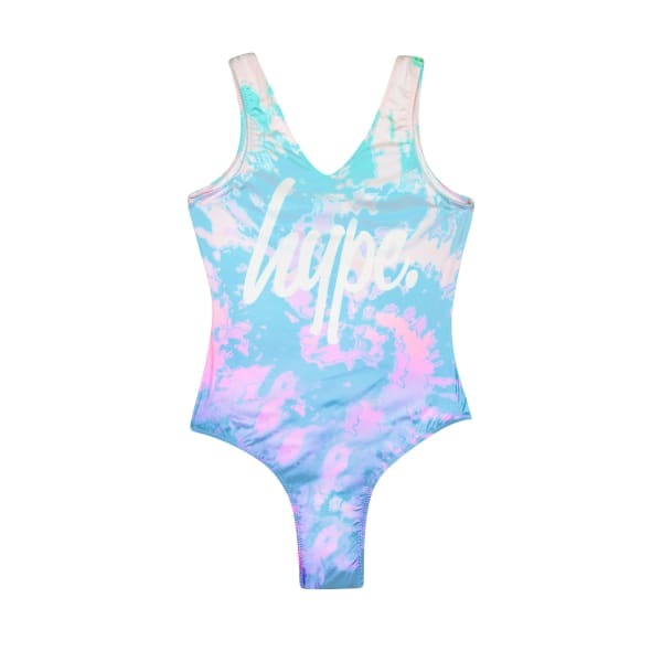 Hype Girls Pastel Tie Dye One Piece Swimsuit (14 Years)