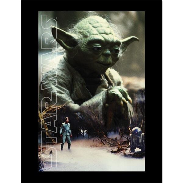 Star Wars Yoda Key Art Printed Framed Poster (45cm x 35cm)