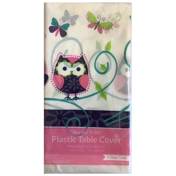 Creative Party Plastic Owl Party Table Cover