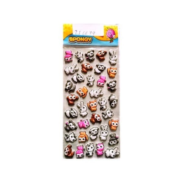 Animals Puffy Stickers