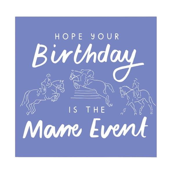 Gubblecote Mane Event Birthday Card