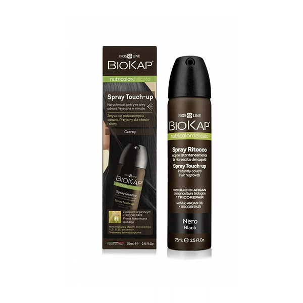 BioKap Root Touch Up Spray Black 75 ml